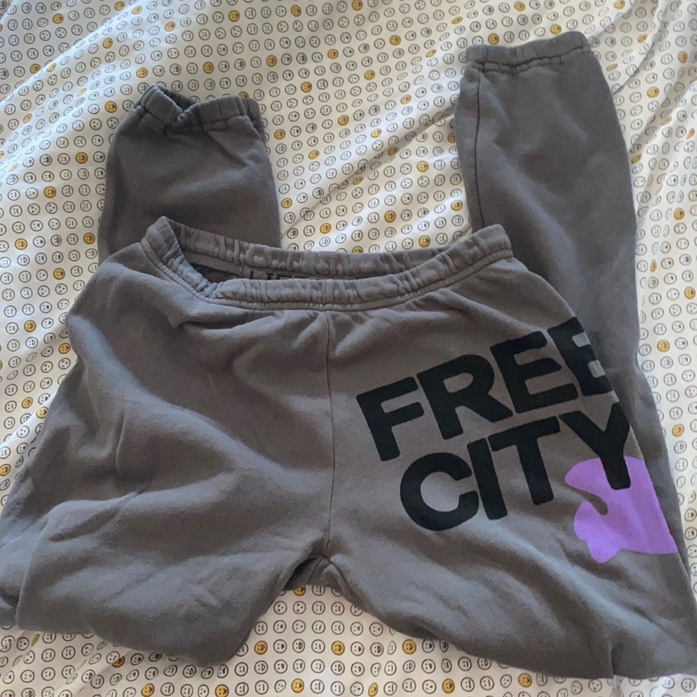 Free city xs grey sweatpants excellent condition